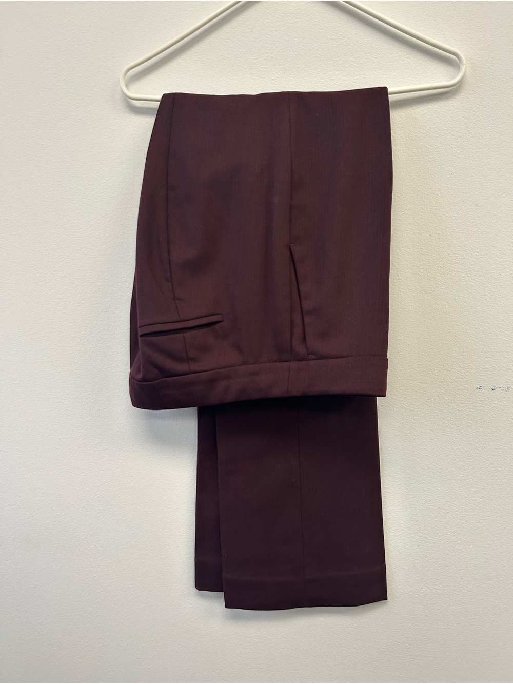 J Crew Tailored Burgundy Dress Pants Nova Fides Prato- Italy Fall 22